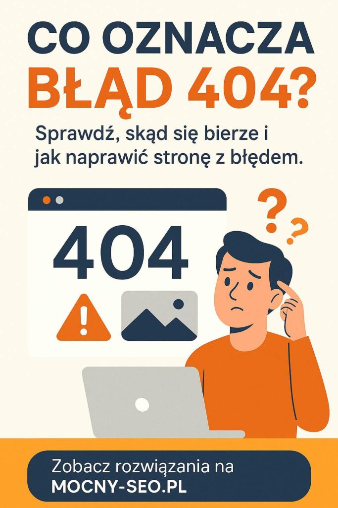 co-oznacza-blad-404 Grafika wyjaśniająca, co oznacza błąd 404, dlaczego się pojawia i jak go naprawić na stronie internetowej.