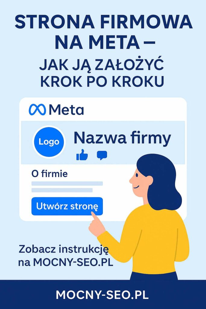strona-firmowa-na-meta Przedsiębiorca zakłada stronę firmową na Meta krok po kroku, korzystając z komputera i poradnika online.